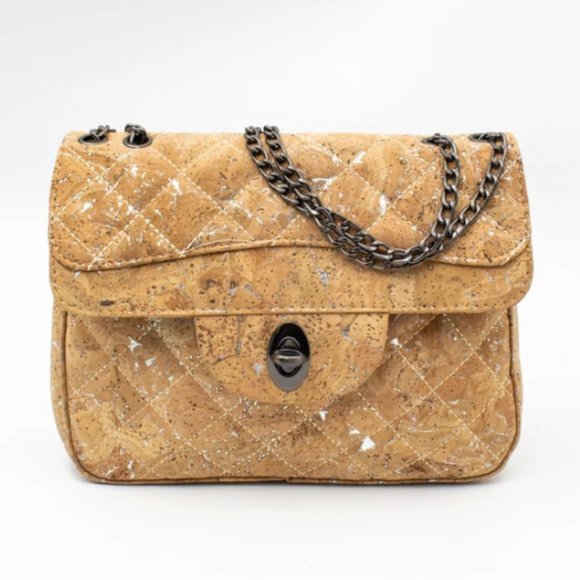 Eco-Friendly Cork Crossbody Bag - Picture 1 of 7
